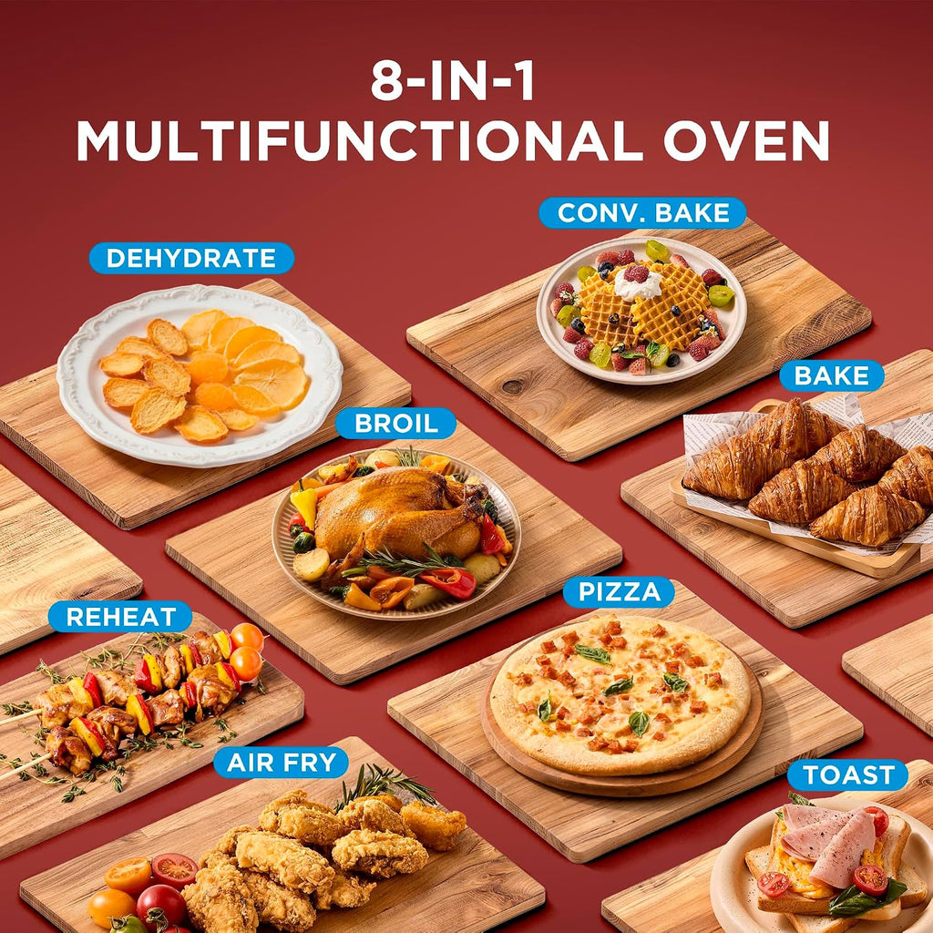 8-in-1 Slim Infrared French Door Air Fryer Oven